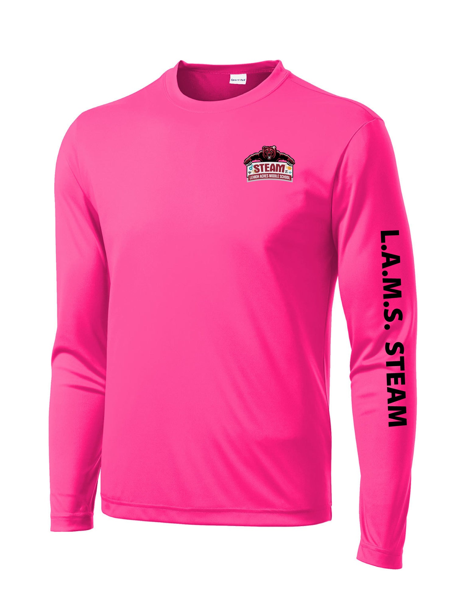Long Sleeve Drifit Shirt Bright Pink (unisex style)