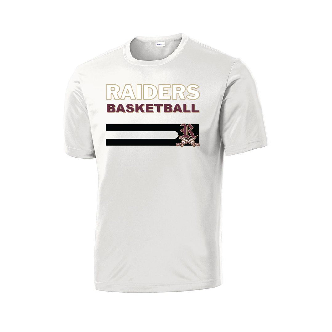 White Short Sleeve Drifit Riverdale Basketball