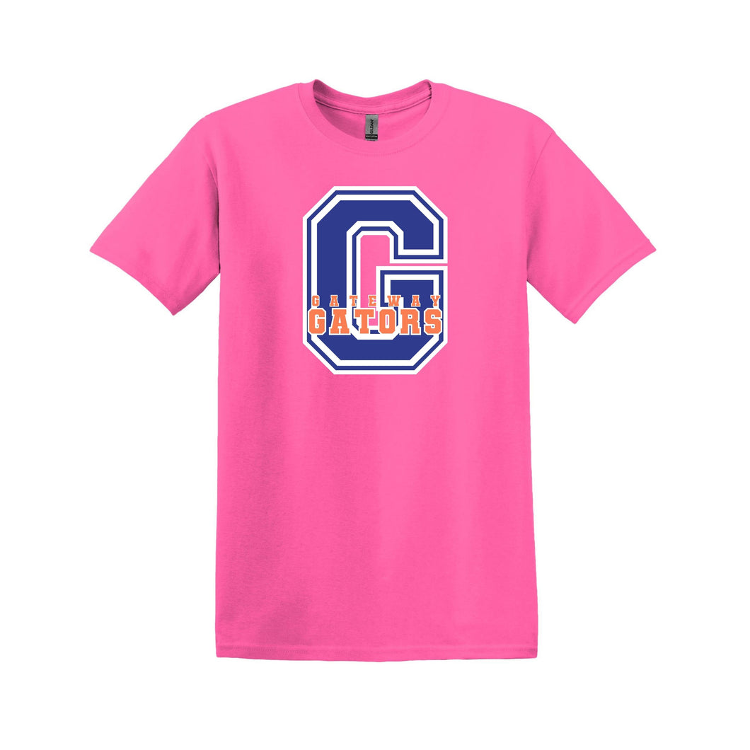Neon Pink Short Sleeve Cotton T-shirt