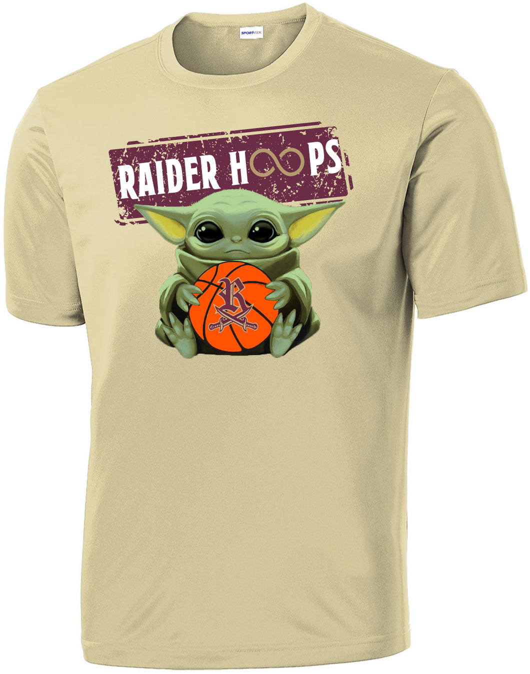 Baby Yoda Raider Hoops Short Sleeve Drifit T