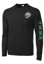 Load image into Gallery viewer, Long Sleeve Drifit Shirt Black (unisex style) FMMA
