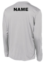 Load image into Gallery viewer, Ladies Long Sleeve Drifit Shirt Silver (unisex style) FMMA
