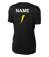 Load image into Gallery viewer, Ladies Florida Storm Lightning Cheer Short Sleeve Drifit Shirt Black (Customizable)

