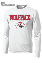 Load image into Gallery viewer, Wolfpack Drifit Long Sleeve White Tee

