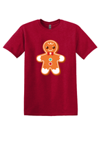Load image into Gallery viewer, Red Cotton Gingerbread T-shirt
