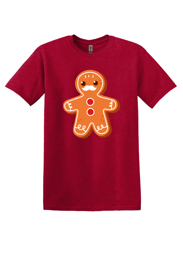 FAMILY MEMBER SHIRTS Red Cotton Gingerbread T-shirt CUSTOMIZE IT!