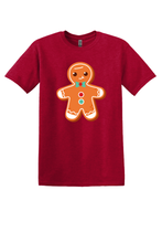 Load image into Gallery viewer, Red Cotton Gingerbread T-shirt
