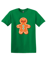 Load image into Gallery viewer, Green Cotton Gingerbread T-shirt
