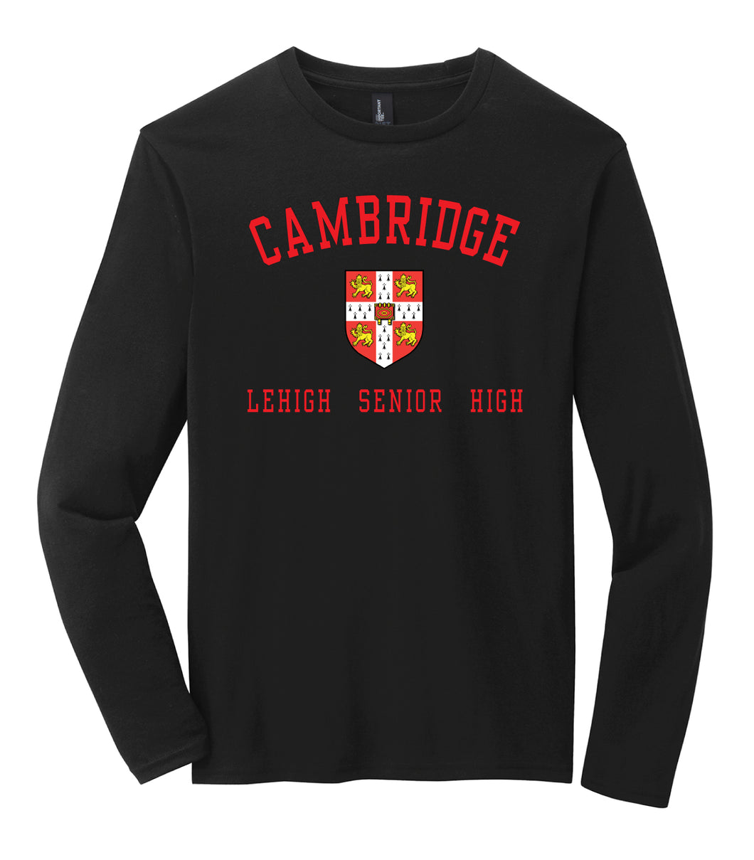 Cambridge Black & Red Long Sleeve Tee