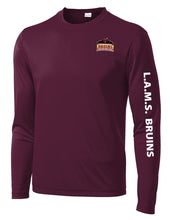 Load image into Gallery viewer, Long Sleeve Drifit Shirt Maroon (unisex style)
