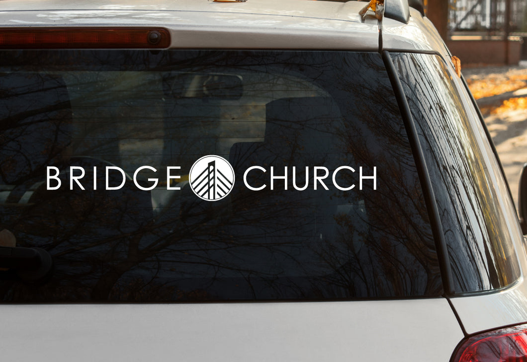 Car Decal Bridge Church - horizontal logo