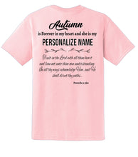 Load image into Gallery viewer, Ladies Pink VNeck In Memory of Autumn
