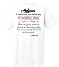 Load image into Gallery viewer, In Memory of Autumn White T-Shirt (Unisex)
