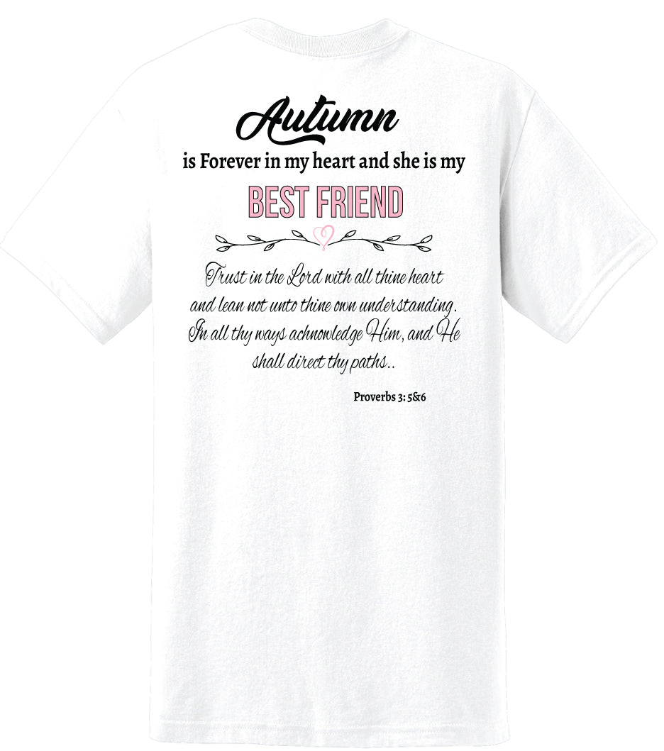 In Memory of Autumn White T-Shirt (Unisex)