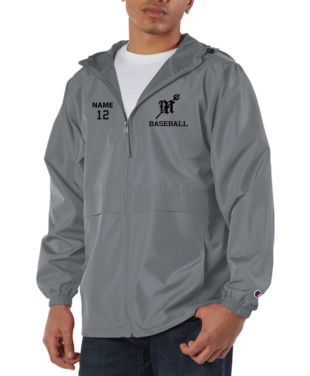 Champion Brand Full Zip Wind Breaker with Hood