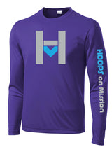 Load image into Gallery viewer, Purple H SYMBOL Long Sleeve Drifit
