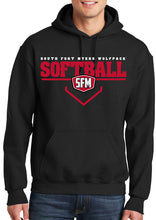 Load image into Gallery viewer, South Softball Hooded Sweatshirt Black
