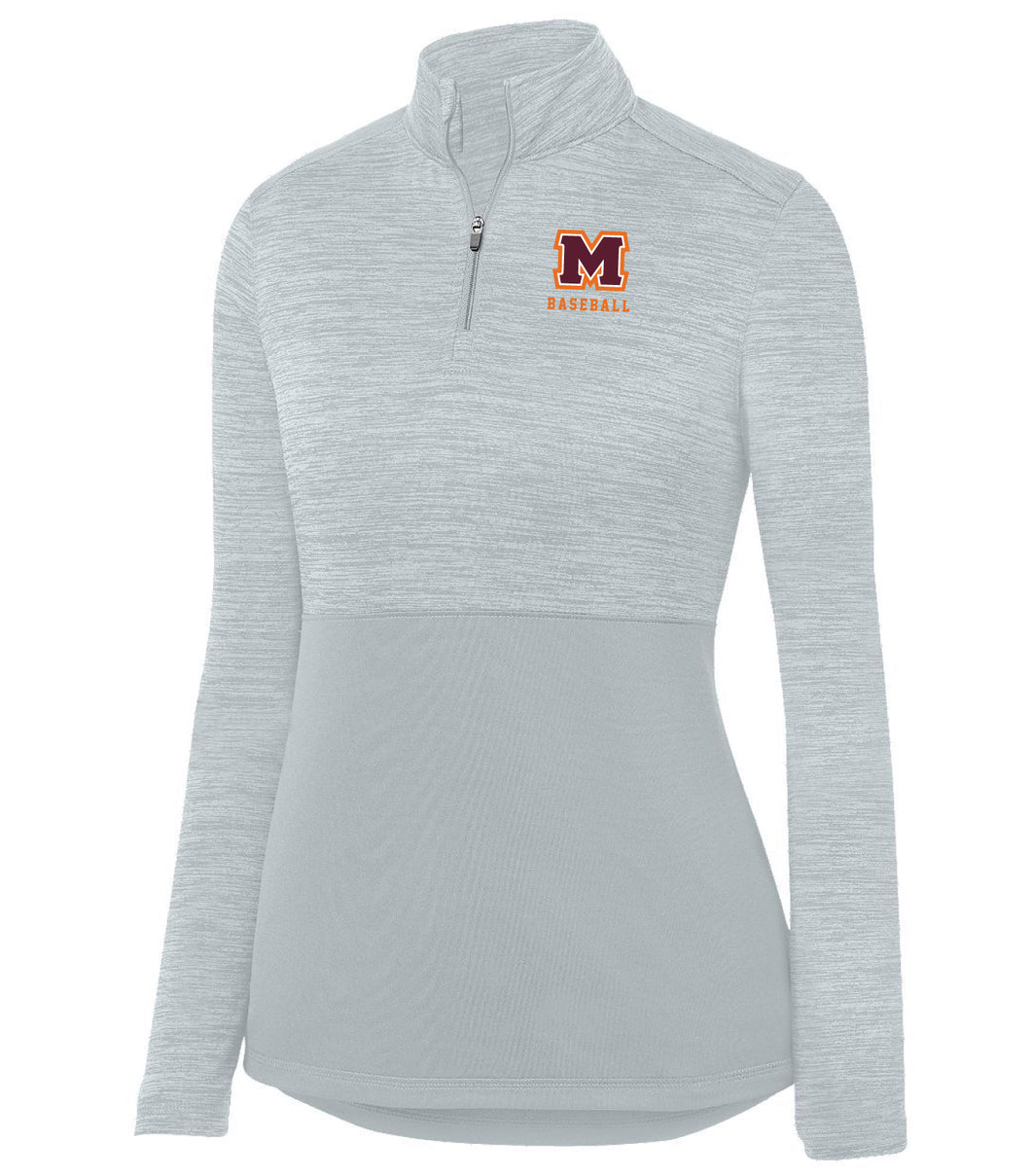 Ladies 1/4 Zip Pullover with Embroidery Logo on chest