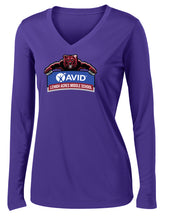 Load image into Gallery viewer, Long-sleeve Ladies V-Neck Purple
