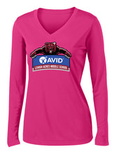 Load image into Gallery viewer, Long-sleeve Ladies V-Neck Pink
