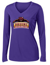 Load image into Gallery viewer, Long-sleeve Ladies V-Neck Purple
