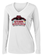 Load image into Gallery viewer, Long-sleeve Ladies V-Neck White
