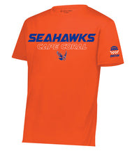 Load image into Gallery viewer, Performance Drifit Orange Short Sleeve Seahawk One Fam Basketball Shirt
