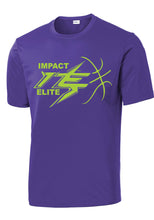 Load image into Gallery viewer, Performance Drifit Purple Short Sleeve IE Basketball Shirt

