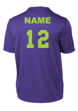 Load image into Gallery viewer, Performance Drifit Purple Short Sleeve IE Basketball Shirt

