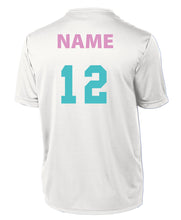 Load image into Gallery viewer, White Shot Sleeve Drifit Florida Elite Two Color Logo
