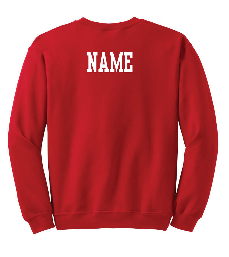 Classic Red Fleece Crewneck Sweatshirt