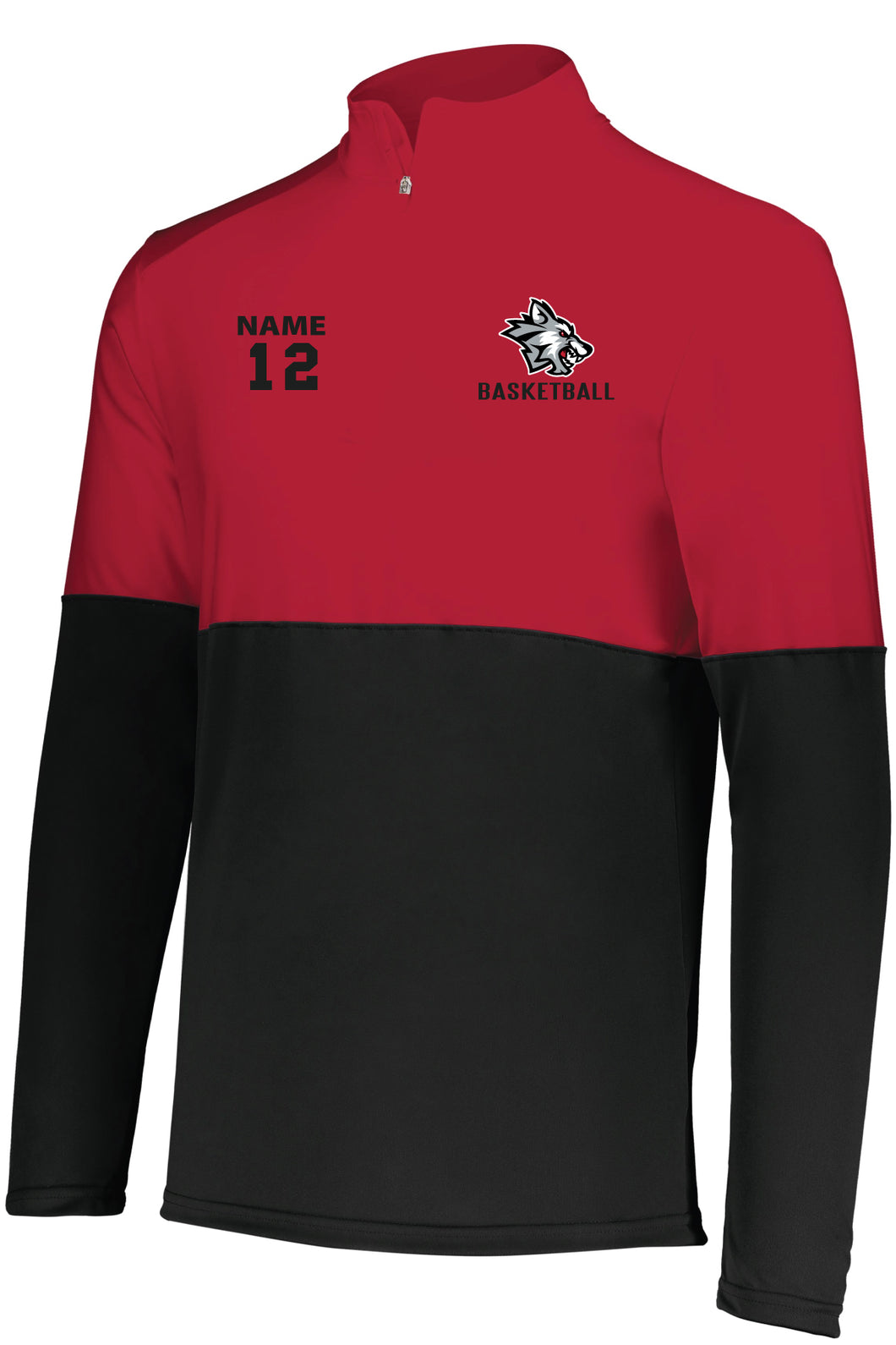 Two tone Team Quarter Zip Drifit Performance Pullover South Basketball